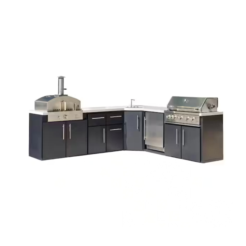Emory Corner 5-Burner Island Outdoor Kitchen