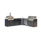 Emory Corner 5-Burner Island Outdoor Kitchen