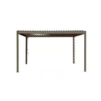 Brown Aluminum Metal Louvered Pergola
